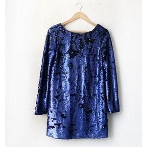 MINKPINK Great Escape Blue Sequin Cocktail XS